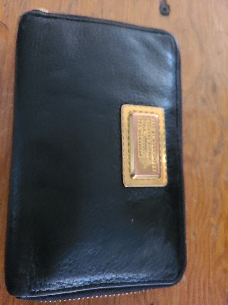 Marc By MARC JACOBS Black Leather Wallet 4"x6.5"