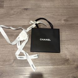 Chanel Shopping Bag With Ribbon