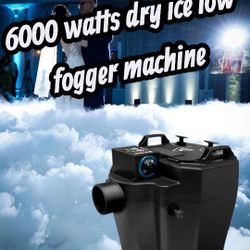 Dry Ice Low Fogger Machine 6000 Watts Special For Weddings