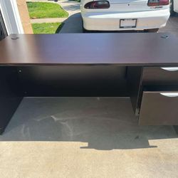 Brown office desk