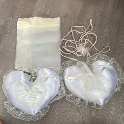 Christian Wedding Veil, Cord, Ring and Coins Pillow