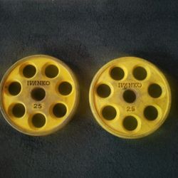 IVANKO REVOLVER 25LB OLYMPIC WEIGHTS 