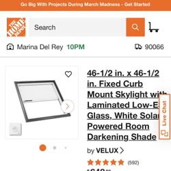 Velux skylight FCMD 46.75"x46.75"