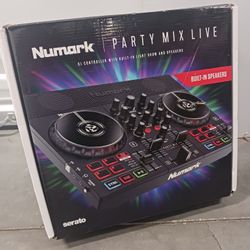 Numark Party Mix Live DJ Controller w/ Built-in Light Show And Speakers