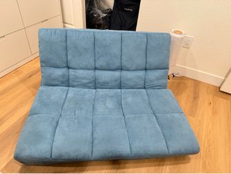 Foldable sofa blue