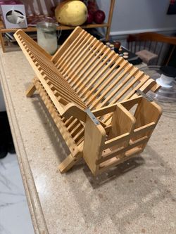 Bamboo dish drying rack