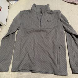 New Men’s &lore Grey 1/4 Zip Pullover Size Small 