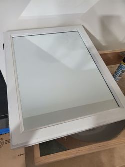 White Mirrored inside wall Medicine Cabinet 15x19