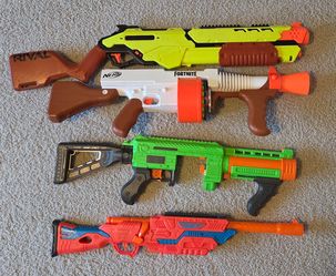 Nerf Guns with Accessories