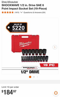 New!!! Milwaukee 1/2 socket