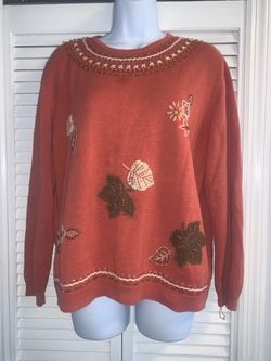 Vintage Alfred Dunner Floral Sweater