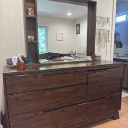 FREE MCM 6 Drawer Dresser & Mirror 