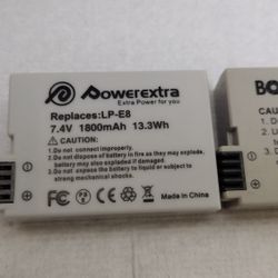 Canon LP-E8 battery 3, Three available
New condition
Cannon EOS