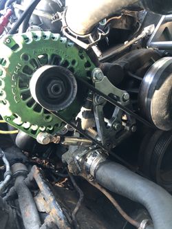 Ict Billet Alternator And Power Stearing Relocat