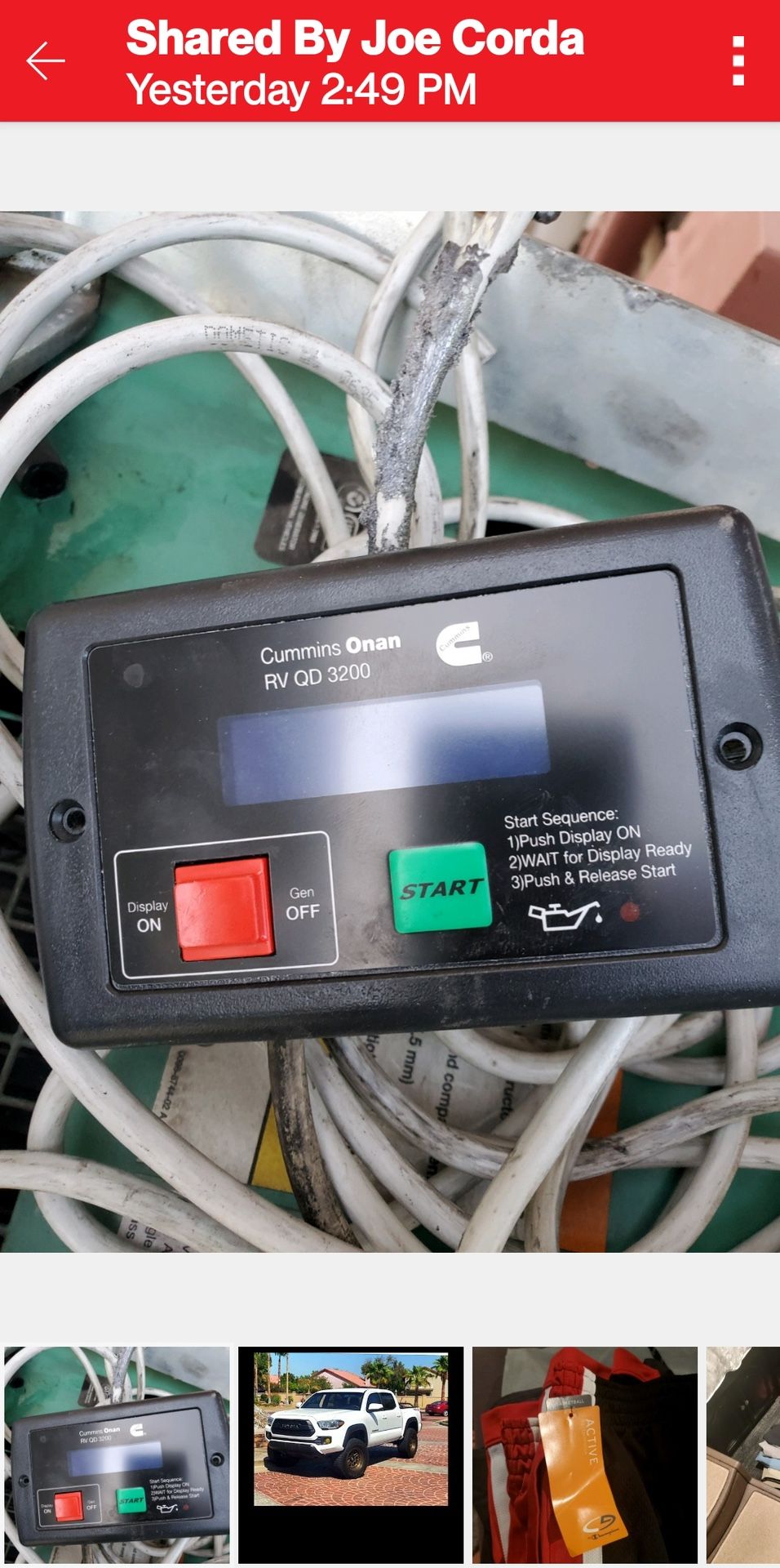 Cummins Onan RV QD 3200 (RV Diesel Generator) for Sale in Mesa, AZ OfferUp