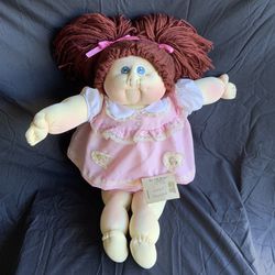 1978 Xavier Roberts The Little People Cabbage Patch Kids Red Pigtails Girl Doll