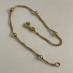 18k Gold Filled Chain Bracelet 