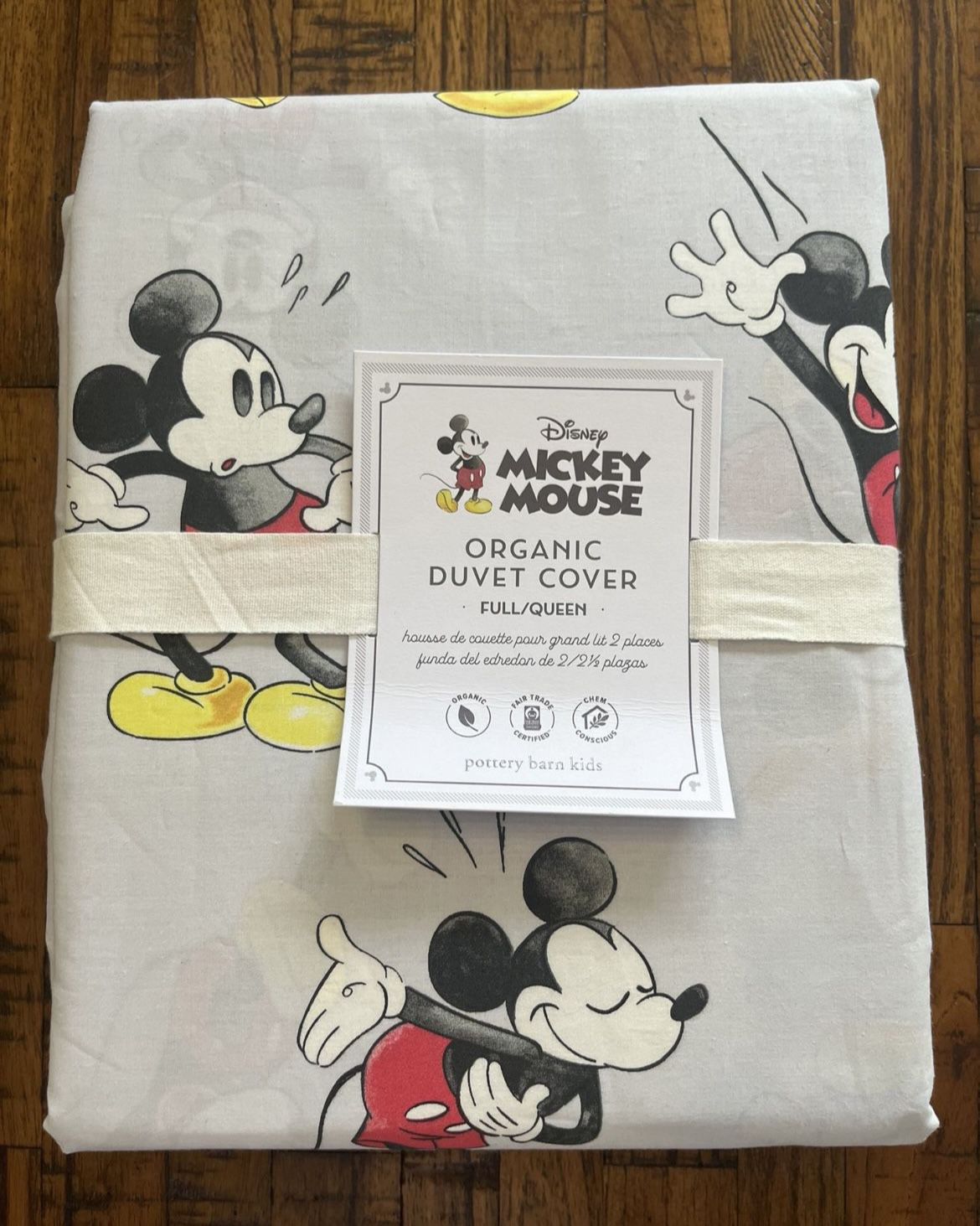 Pottery Barn Mickey Mouse Duvet Cover Full/Queen