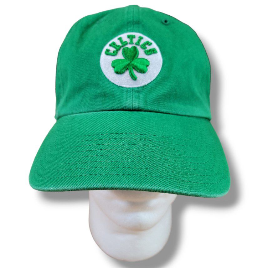 Boston Celtics Hat NBA '47 Brand Shamrock Clover Adjustable Strap Adult OSFM EUC Unisex