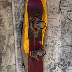 Burton Snowboard 148cm And Bag