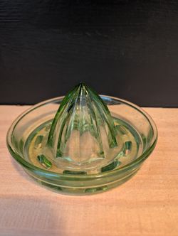 Uranium Glass Vintage Juicer 