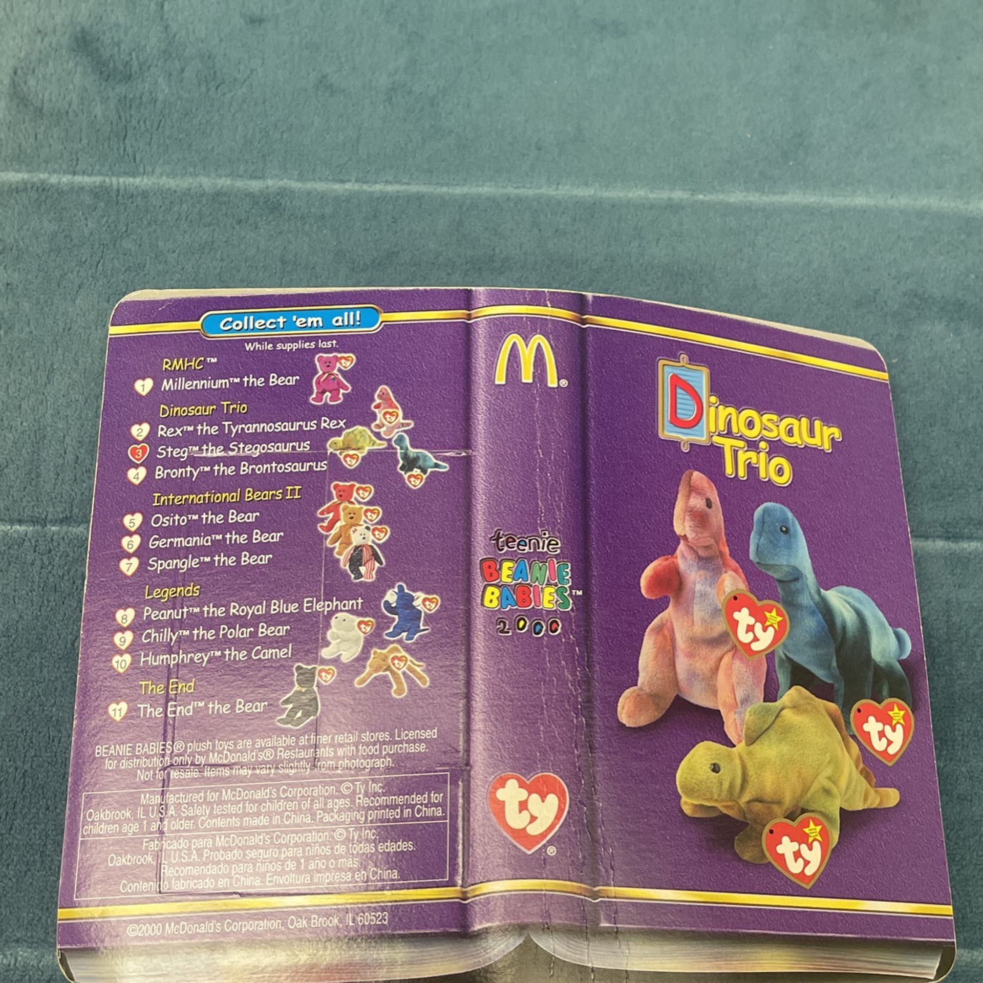 TY Steg 1994 McDonalds 2000 Teenie Beanie Baby RARE RETIRED