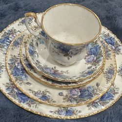 Royal Albert Moonlight Rose, Scarce, Made in England, Vintage Fine Bone China, Made in England