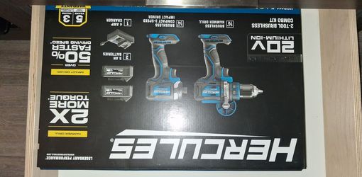 Hercules 20V Brushless 2-Tool Combo Kit