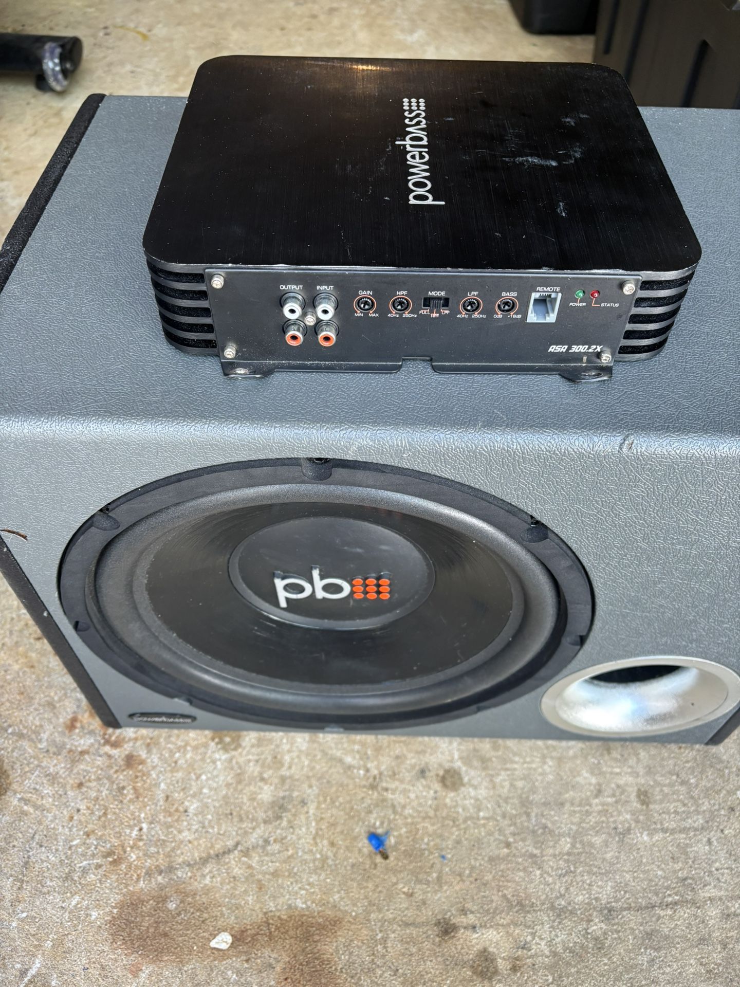 $50 Or Best Offer - PowerBass ASA 300.2X Amplifier And 12” Sub
