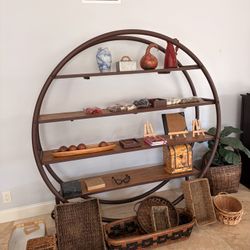Circular Book Shelf/Bar Display. Moving-Must Go