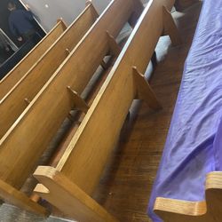 Church Bench Oak 100% Wood  100$ Each