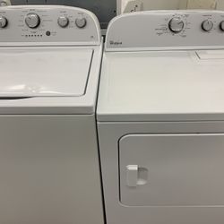 Newer Whirlpool Washer And Dryer Set With Warranty