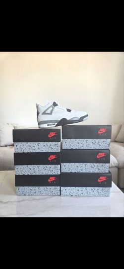 Jordan 4- White Cement