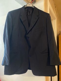 Riserva Men Houndstooth Wool Blazer Jacket - Brown, Classic Fit, Business Casual $40