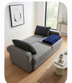 Gray Fabric Sofa bed  with Chaise