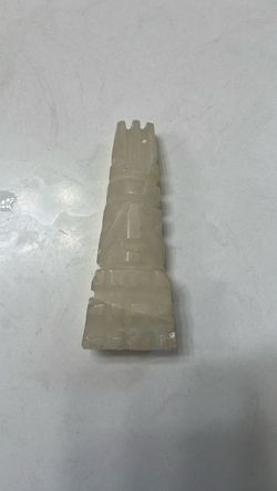 Hand-Carved Stone Tower Figurine