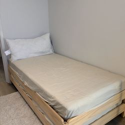 IKEA UTAKER Stackable Twin Bedframes