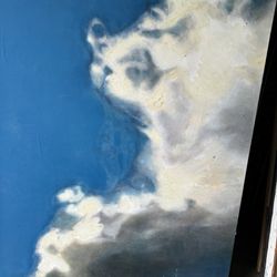 Blue Sky, Dragon, Oil, And Canvas