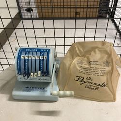 Vintage Paymaster Check writer with cover