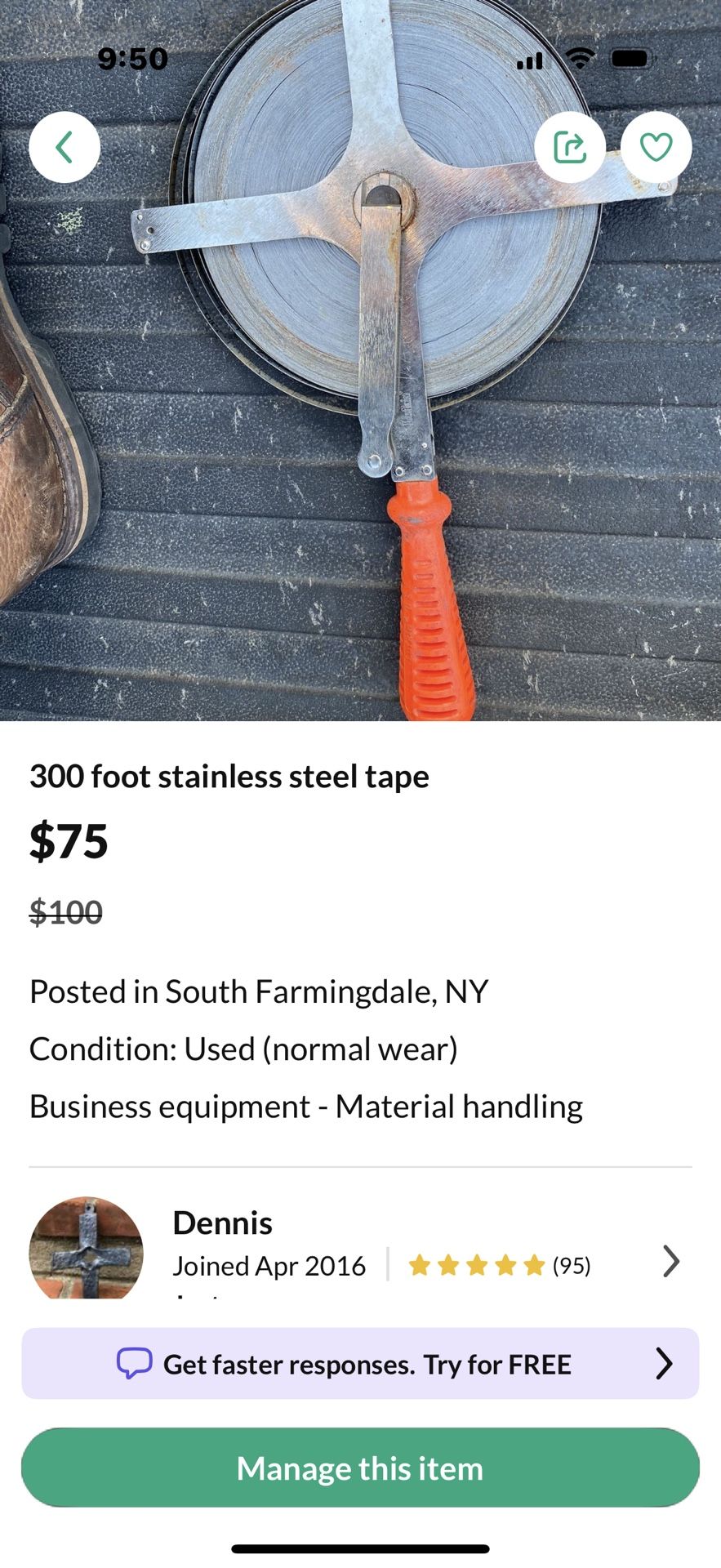Stainless Steel Tape Measure