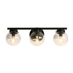 LNC Thantofos 3-Light Black Vanity Light