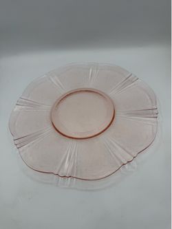 Macbeth-Evans American Sweetheart Pink Depression Glass Serving Plate