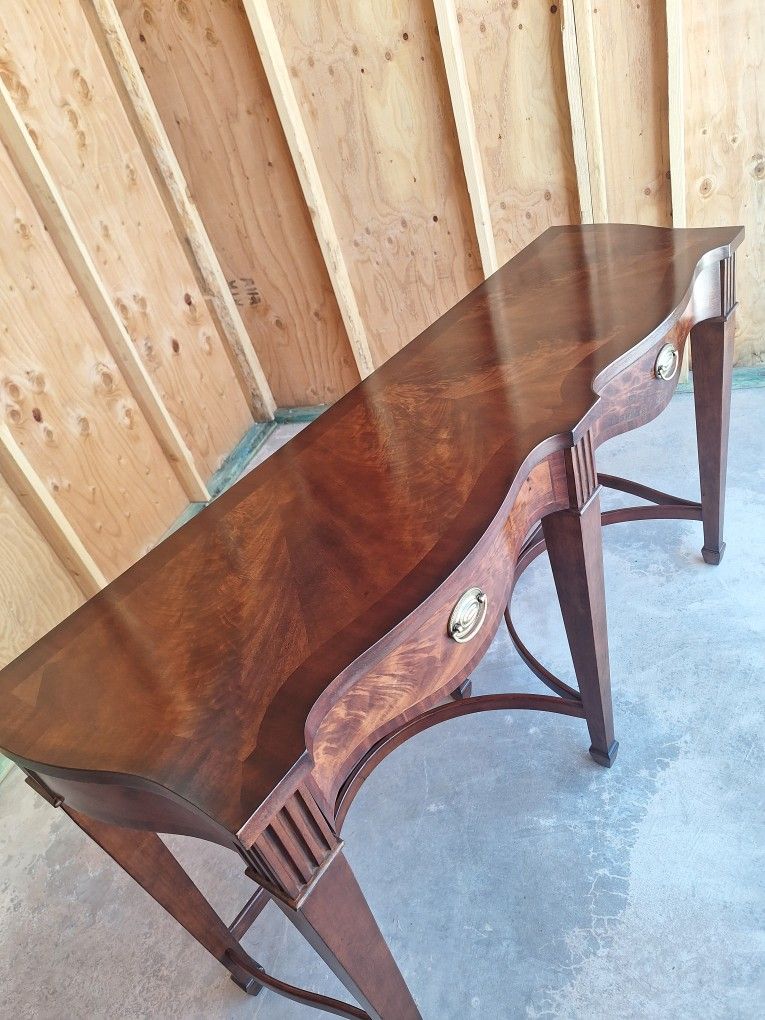 Antique 62" Inc Console Table