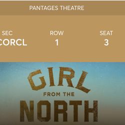 Girl From The North Country Pantages Excellent Seats