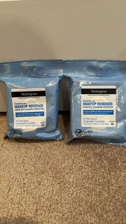 Neutrogena makeup remover wipes 21 count: $3 each