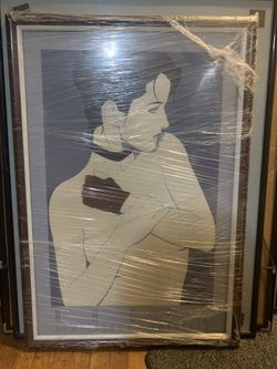 Patrick Nagel “Glove” Signed Framed Print