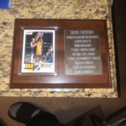 R.I.P Kobe Bryant plaque