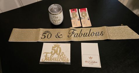 50 And Fabulous Birthday Accessory Kit
