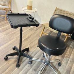 Salon Tray And Chair
