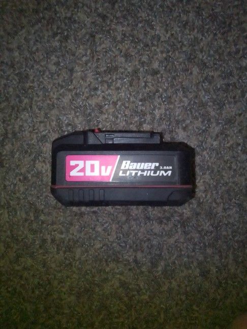 20v Bauer Lithium 3.0AH Battery